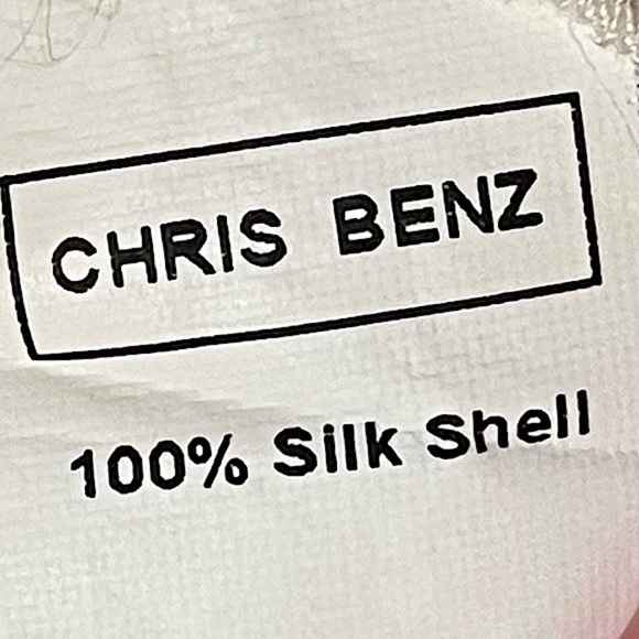 Chris Benz Semi Sheer Beige Silk Crepe Popover Top Tie Neck Size 8 - Picture 10 of 12